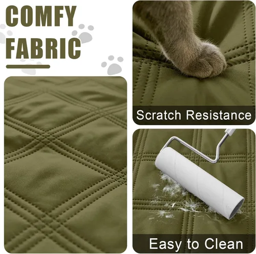 Miniatura 4 de Smiry Funda Manta Impermeable para Cama de Perro de 30x70 pulgadas, Manta Suave Reversible para Mascotas, Lavable a Prueba de Fugas, Protector