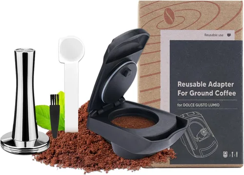 Miniatura 10 de Adaptador de cápsula de café reutilizable, adaptador de cápsula de café recargable, convertidor de cápsulas de café para máquina Dolce Gusto
