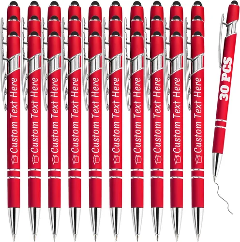 Miniatura 74 de Bolígrafos personalizados con grabado de nombre personalizado, bolígrafos de punta de lápiz con punta de lápiz personalizada, bolígrafos de Azul