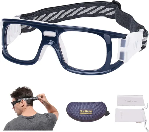 Miniatura 19 de SooGree Gafas deportivas de baloncesto para hombres y mujeres, gafas de seguridad, gafas de deporte, antivaho y choque de colisión