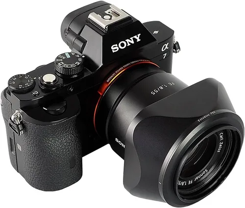 Miniatura 6 de Fotodiox Inspirado en Pro Leica, parasol de lente de bayoneta de metal dedicado de diseñador para lente Zeiss Sonnar T* FE 2.165 in f/1.8 ZA