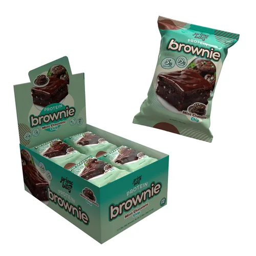 Miniatura 18 de Prime Bites Brownie Proteico de Alpha Prime Supplements Alto en Proteína, Golosina Baja en Azúcar Fortificada con Colágeno Delicioso Bocadillo