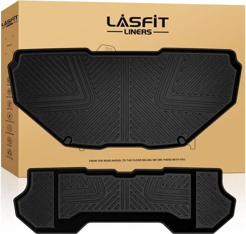Miniatura 15 de LASFIT Tapetes de elastómero termoplástico para 1a y 2a fila de asientos de auto, para todo tipo de clima