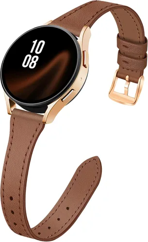 Miniatura 15 de JR.DM Paquete de 2 correas delgadas de cuero para mujer compatibles con Samsung Galaxy Watch 7/6/5/4/Active 2/4 Classic/6 Classic/5 Pro/FE 1.575 in