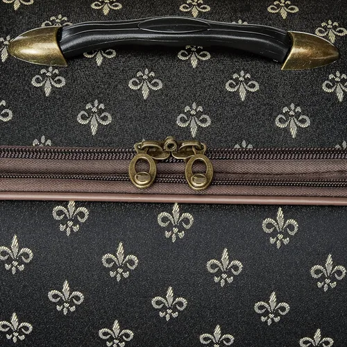 Miniatura 4 de American Flyer Equipaje Fleur De Lis 4 Piezas Set, Negro -, Fleur De Lis - Juego de equipaje de 4 piezas