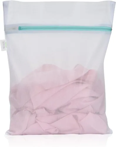OTraki Bolsa de lavandería de malla para ropa delicada de 12 x 16 pulgadas, pequeñas bolsas de lavado para lavadora con cremallera reforzada para