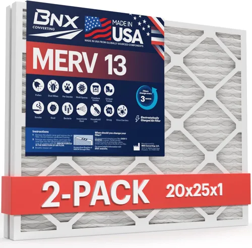 Miniatura 72 de BNX MERV 13 - Filtro de aire plisado electrostático, 12 x 12 x 1 pulgadas (6 pzas), fabricado en EE. UU., filtros de aire HVAC para alergias, polen