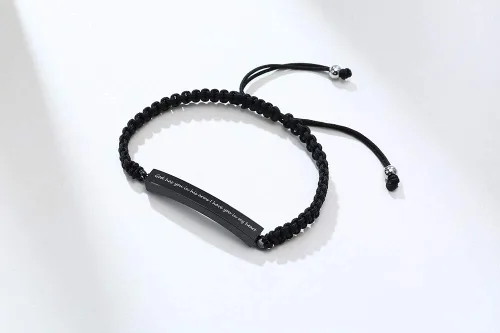 Miniatura 72 de Pulsera de urna personalizada para cenizas, recuerdos de joyería de cremación para mujeres y hombres, pulsera ajustable de cuerda tejida hecha a