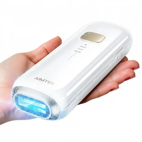 Depilación láser, depilación IPL para mujeres y hombres con función de enfriamiento de hielo de zafiro de 5 C, dispositivo de depilación 3 en 1 para