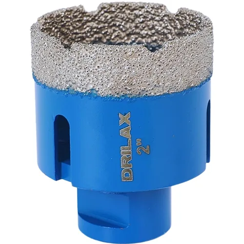 Miniatura 16 de Drilax Sierra perforadora de diamante de 1-1/2 pulgadas para amoladora angular, rosca de 5/8"-11, hormigón de porcelana de cuarzo de granito