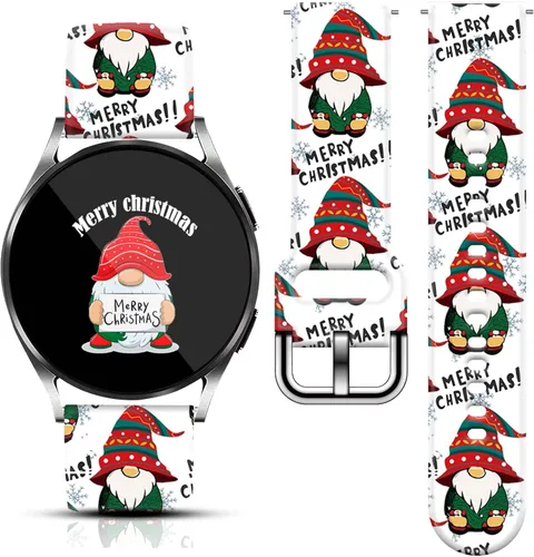 Miniatura 22 de 20mm Banda de reloj para festividades de Navidad, Halloween y Acción de Gracias Compatible con Samsung Galaxy Watch 7/6/5/4 de 40 mm, 44 mm/Watch 6