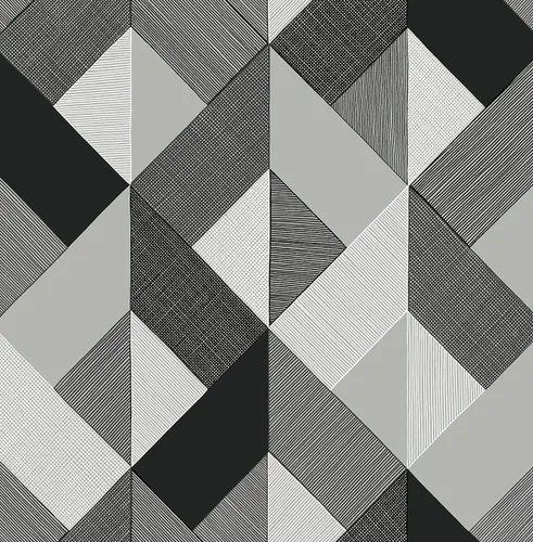 NextWall Stacy Garcia Home Marquetry Papel tapiz geométrico para despegar y pegar (Greystone)