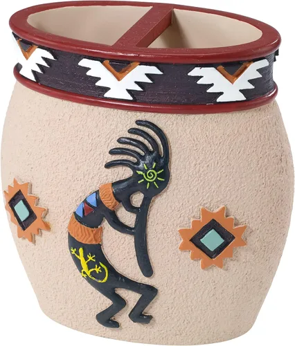 Miniatura 7 de Avanti Linens - Vaso, artículos esenciales para el baño de invitados, decoración azteca para el hogar (colección de baile navajo)