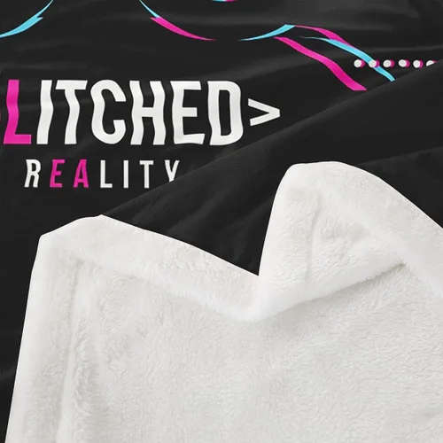 Miniatura 6 de Erosebridal Manta de cama para niños con estampado de consola de videojuegos moderna, manta de felpa suave con botones de acción rosa y azul, manta