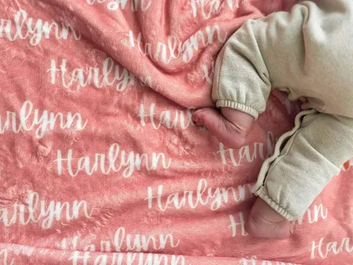 Manta con nombre personalizada para bebé, niño, niña y niños. Manta con nombre personalizado del nombre del bebé. Manta con nombre personalizada