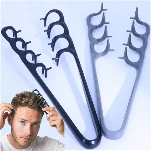 2 peines de textura mejorada, herramienta de levantamiento de raíces voluminizadora para cabello rizado natural desordenado, peine desenredante de