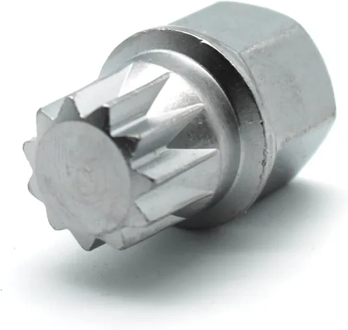 Miniatura 21 de TMAX Abc0/10Pt Bloqueo de rueda Lugnut antirrobo Tuerca Tornillo Eliminación de llave Socket S3057 para Vw Audi