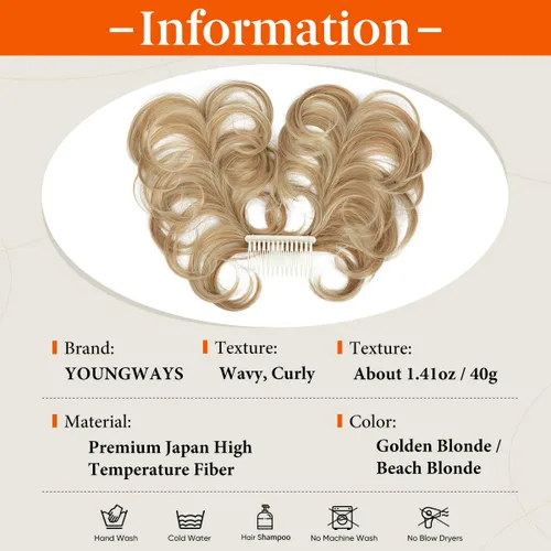 Miniatura 90 de Postizo de Cabello de Moño Desordenado Peine Lateral Clip en Moño de Cabello Postizo para Mujeres Corto Natural Liso Estilos Versátiles Ajustables