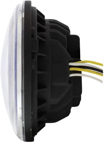 Miniatura 5 de United Pacific 7" faro de la proyección del poder más elevado LED con el anillo dual del halo de la función LED