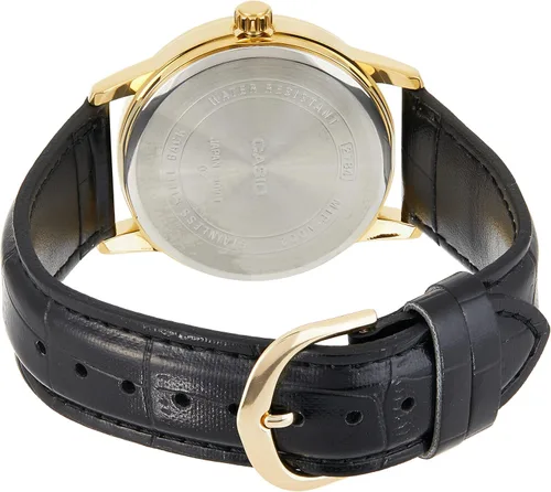 Miniatura 2 de Casio MTPV002GL-7B2 Reloj de cuarzo japonés de cuero dorado para hombre