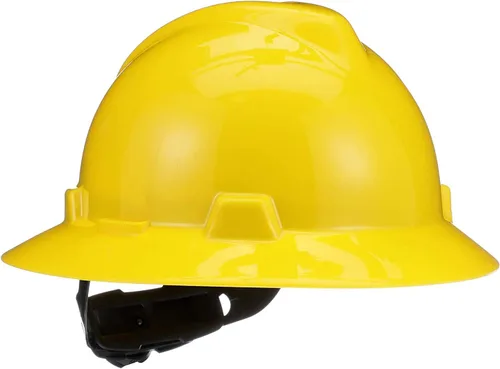 Miniatura 18 de MSA V-Gard Casco de Ala Completa con Suspensión - Carcasa de Polietileno, Protección Superior contra Impactos y Correas de Corona Autoajustables