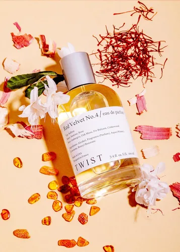 Miniatura 7 de Twist - Eau De Parfum Red Velvet No. 4, inspirado en Baccarat Rouge 540 de MFK, perfume de larga duración, sin parabenos, vegano, ingredientes