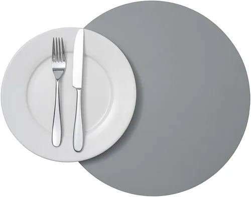 Miniatura 21 de Restaurantware Juego de 6 manteles individuales de cocina de 16 x 12 pulgadas para mesa de comedor en relieve, impermeables, con forma de huevo