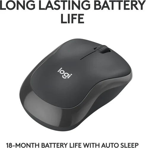Miniatura 4 de Logitech M240 - Ratón Bluetooth silencioso, inalámbrico, compacto, portátil, seguimiento suave, batería de 18 meses, para Windows, macOS, ChromeOS