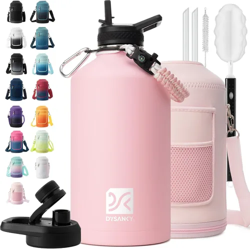 Miniatura 80 de DYSANKY Botella de agua aislada de 32 onzas, metal al vacío de acero inoxidable grueso, jarra de agua deportiva portátil para gimnasio y senderismo