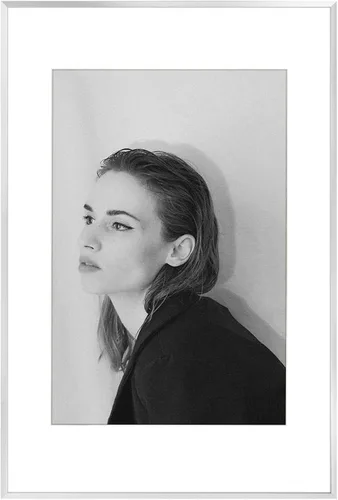 Miniatura 17 de Golden State Arte, marco de metal para pared de colección de fotos, aluminio negro marco de fotos de metal con vidrio para fotos Dorado