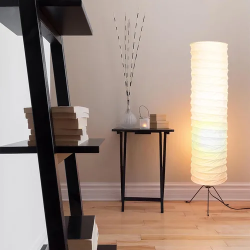 Miniatura 4 de Uonlytech Pantalla de lámpara de pie de papel, estilo nórdico, cubierta de luz de mesa, protector de lámpara de barril para el hogar, hotel, mesita
