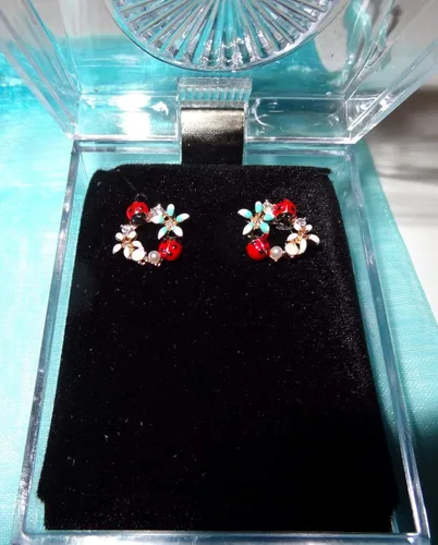 Miniatura 4 de DianaL Boutique - Pendientes de mariquita con diseño de margarita