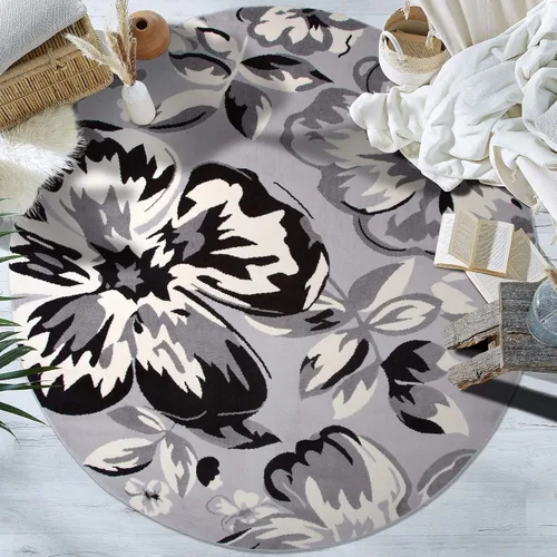 Miniatura 21 de Rugshop Alfombra moderna de diseño floral azul, elegante que no se desprende, 24 x 87 pulgadas para sala de estar, dormitorio, comedor, cocina