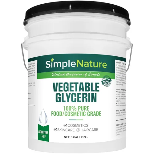 Miniatura 11 de SimpleNature Glicerina vegetal 100% pura – 4 galones – Natural puro grado alimenticio y cosmético para cuidado de la piel, cuidado del cabello