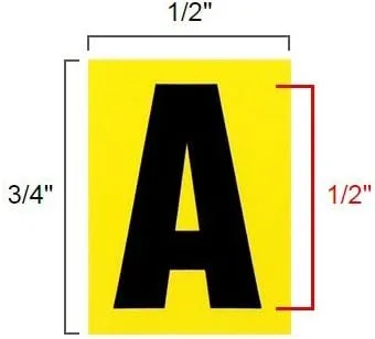 Miniatura 2 de Letras de vinilo adhesivas, números, letras autoadhesivas, letras adhesivas solamente, letras adhesivas para letreros, barcos, números, 1/2 pulgada