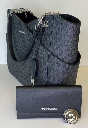 Miniatura 4 de Michael Kors Jet Set - bolsa de hombro para viaje con cadena grande cartera triple Michael Kors Jet Set