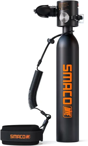 Miniatura 10 de SMACO Botella de buceo Mini Tanque 0.5L Buceo Botella Soporta 6-10 Minutos Buceo para Buceo o como Botella de Aire de Repuesto