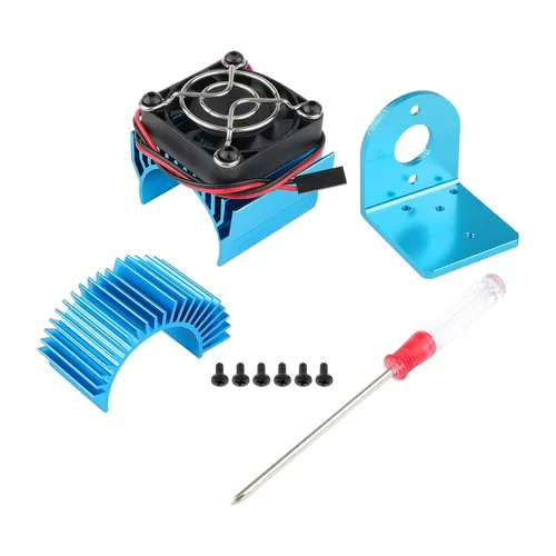 Disipador de calor RC de aluminio con ventilador de enfriamiento de 5 V 3650 3660 540 550 tamaño del motor disipador de calor y asiento de motor