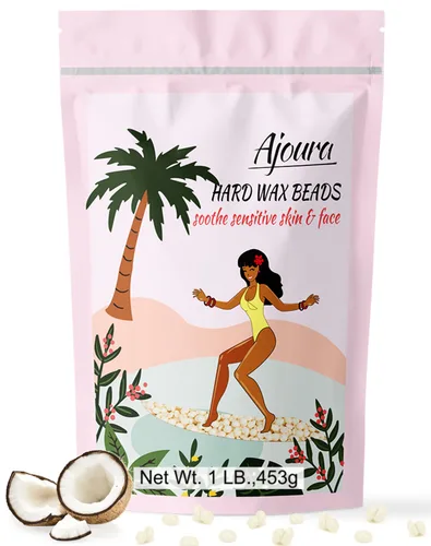 Miniatura 8 de Ajoura Frijoles de cera de rosa dura de 1 libra para depilación de cuerpo completo – Bikini, cara, cejas, espalda, pecho, piernas, axila, labio Rojo