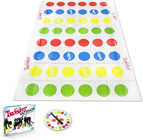 Miniatura 2 de Twister Ultimate: Alfombrilla más grande, manchas más coloreadas, familia, juego de fiesta para niños mayores de 6 años; compatible con Alexa
