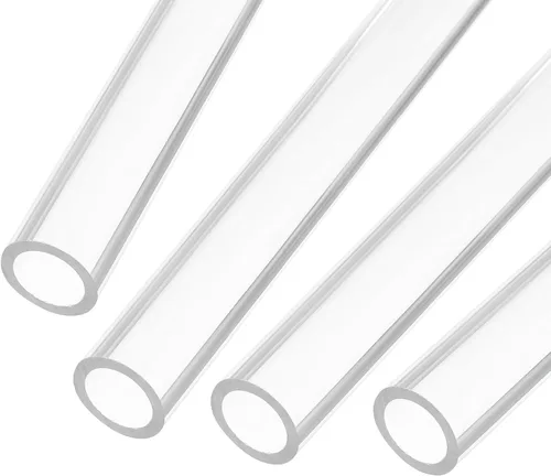 Miniatura 32 de MECCANIXITY Tubo Redondo Rígido Transparente de Acrílico 6mm (1/4") ID 8mm (5/16") OD 356mm para Lámparas y Linternas, Sistema de Refrigeración por