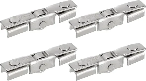 Miniatura 7 de uxcell Rodillo de acero inoxidable para puerta corrediza de patio con rodamientos de rueda de bola para puerta de vidrio, paquete de 2