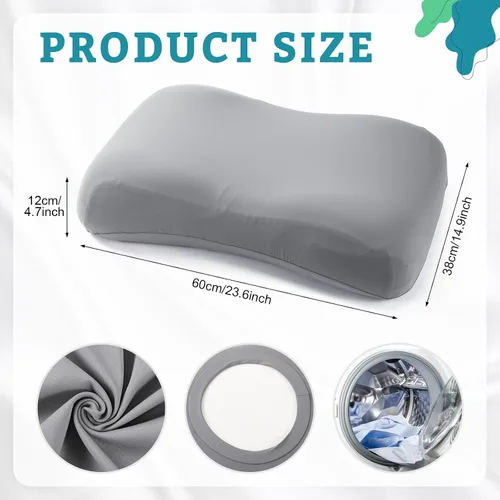 Miniatura 2 de Mindsoft Funda de almohada cervical para dormir refrescante (solo funda de almohada), funda de almohada fría transpirable para personas que duermen