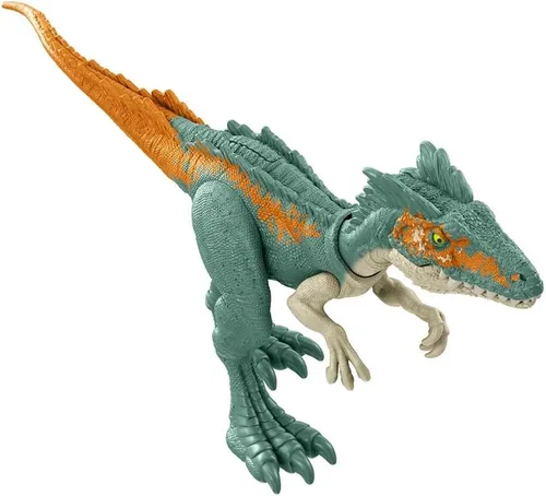 Jurassic World Dominion - Animales feroces Dinosaurios Moros Intrepidus - Dinosaurios articulados para niños 7.1 in - Juguete de dinosaurio HDX22