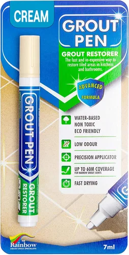 Rotulador de lechada en crema para azulejos: rotulador de pintura de lechada impermeable, colorante y sellador de lechada para baño, ducha, cocina y