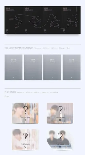 Miniatura 2 de BTS [LOVE YOURSELF TEAR] 3er álbum R Ver CD+PhotoBook+MiniBook+PhotoCard+StandingPhoto+Número de seguimiento K-POP SELLADO