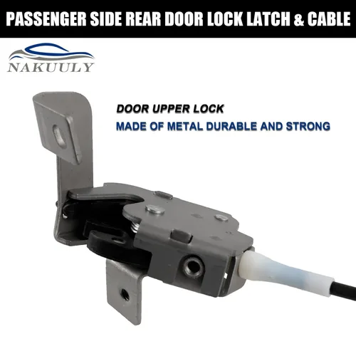 Miniatura 4 de Pestillo y Cable de Cerradura de Puerta Trasera del Lado del Conductor Izquierdo para Ford F250 F350 F450 F550 Super Duty 1999-2007, Ensamblaje