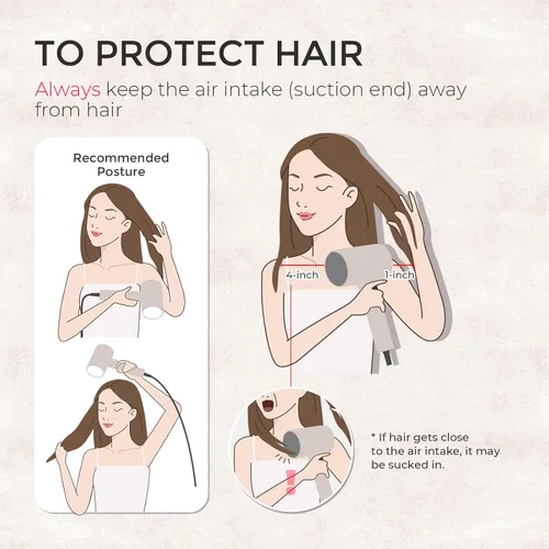 Miniatura 9 de TYMO Secador de pelo difusor, secador de pelo iónico de 300 millones con difusor y accesorio de peine para cabello rizado, secador profesional