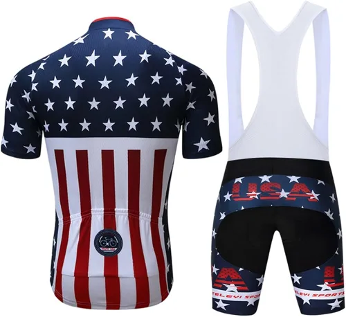Miniatura 2 de JPOJPO - Conjunto de camiseta de ciclismo para hombre, manga corta, ropa para bicicleta MTB, ropa Ciclismo Team Downhill pantalones cortos