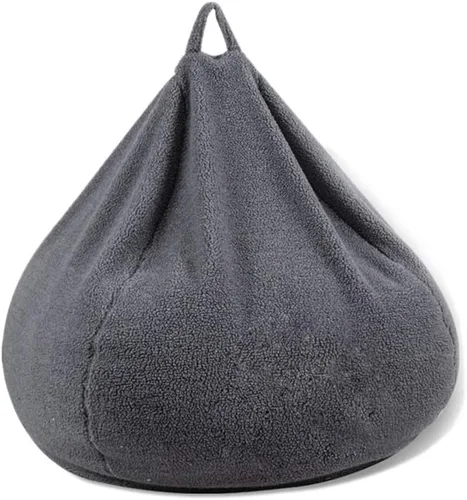 Puf grande de forro polar de cachemira, sin relleno, asiento de suelo, futón, sofá cama perezoso, tatami, cómodo sillón reclinable